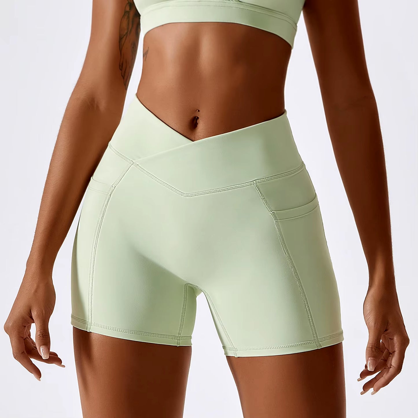Woman High Waist Sport Shorts