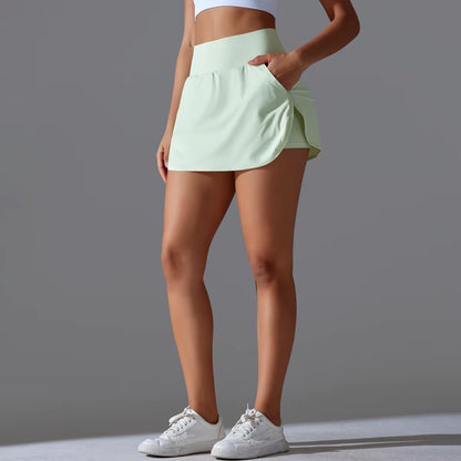 Women High Waist Running Shorts
