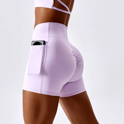 Woman High Waist Sport Shorts